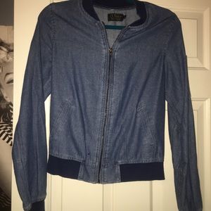 denim bomber jacket